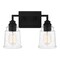 Quoizel Mcintire Bath 2 Lights Matte Black MCI8614MBK - alternate 1